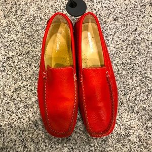 Bacco Bucci loafers red men size 12